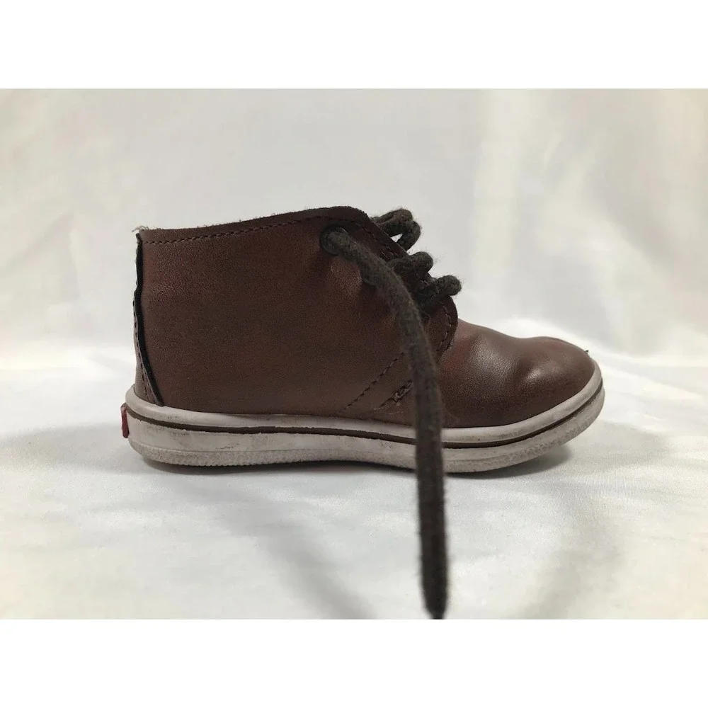 Levis Toddler Boy‎ Booties Brown Low Top Lace-Up 14cm Size US 5 SEE PICTURES